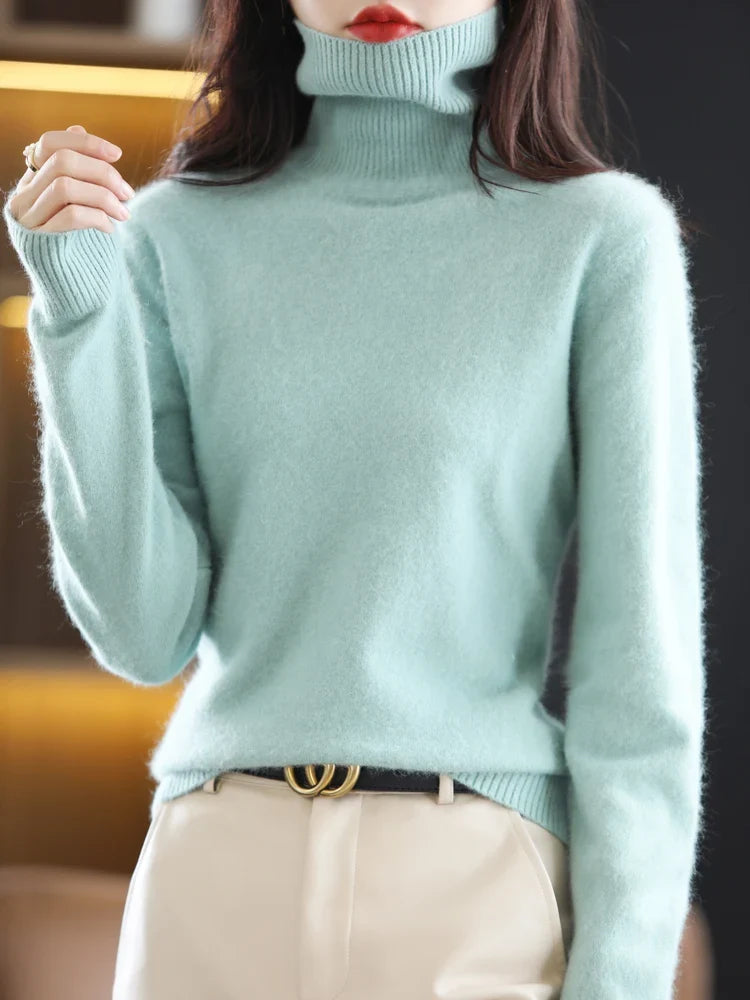 Women's Warm Slim-Fit Turtleneck Sweater