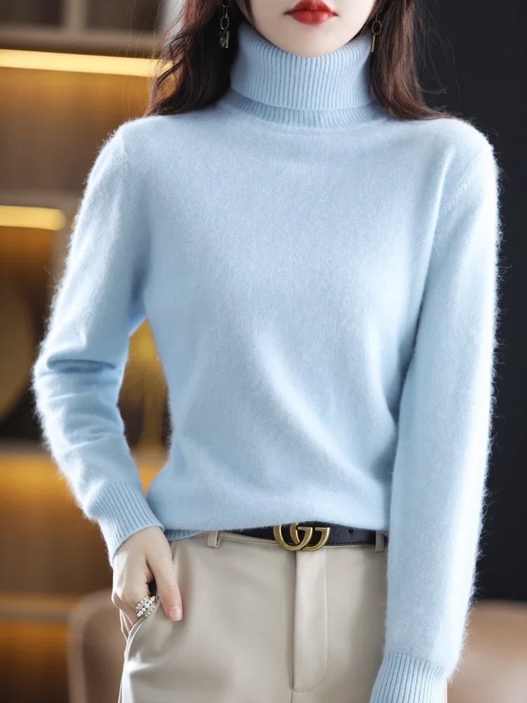 Women's Warm Slim-Fit Turtleneck Sweater