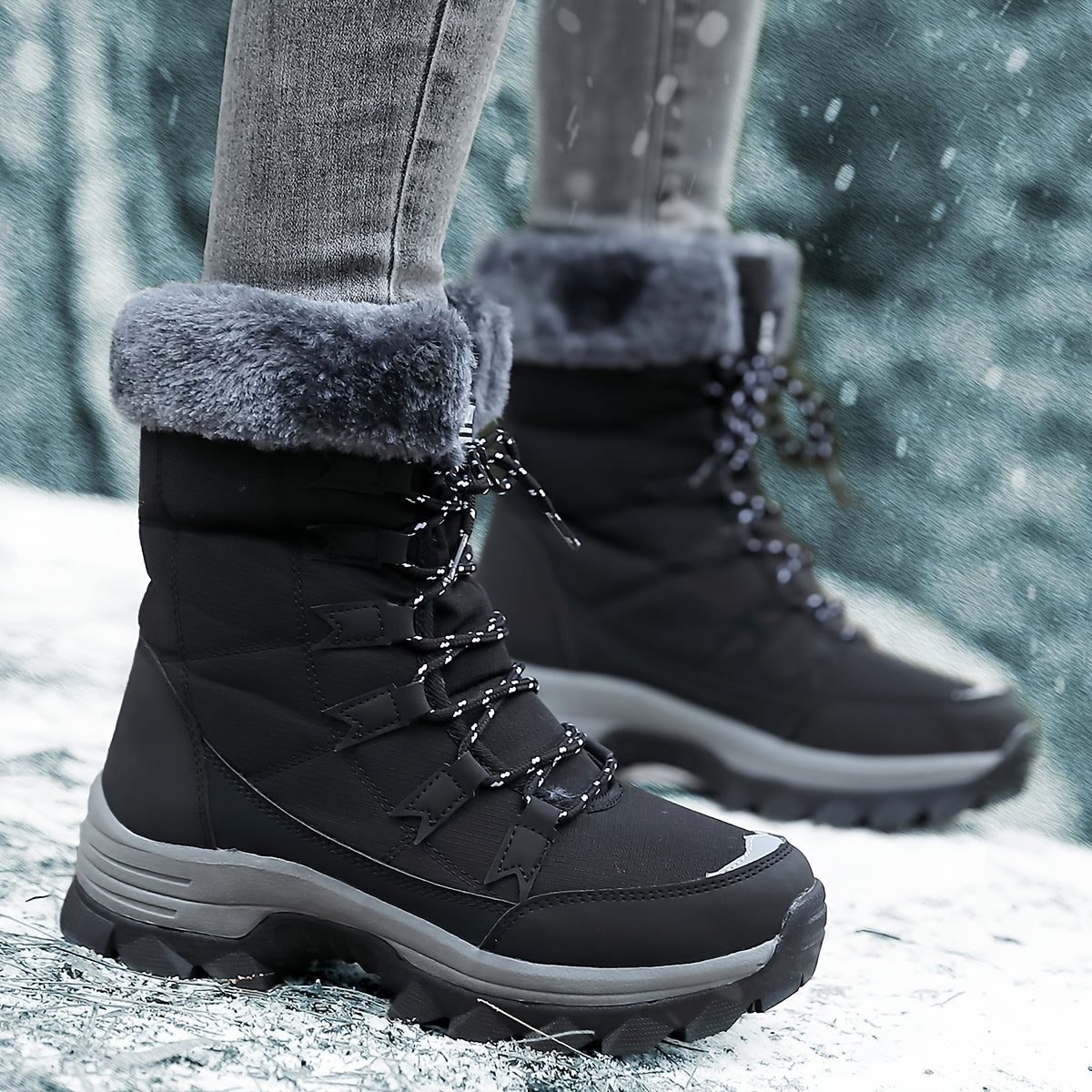 Women's Warm Winter Boots - Comfortable and Stylish for Cold Days