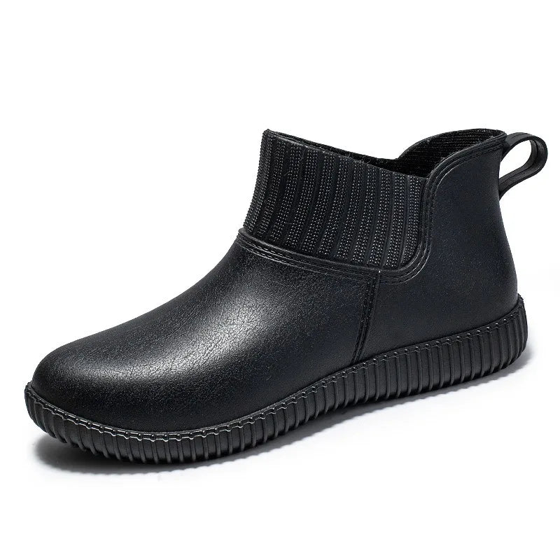 Women's Waterproof Ankle Rain Boots with Comfort