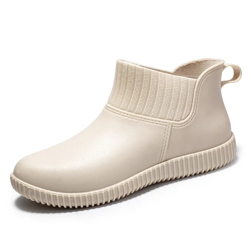 Women's Waterproof Ankle Rain Boots with Comfort