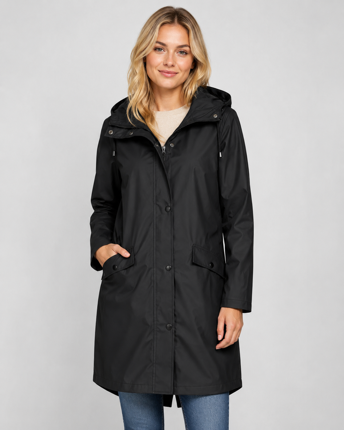 Women's Waterproof Hooded Rain Jacket