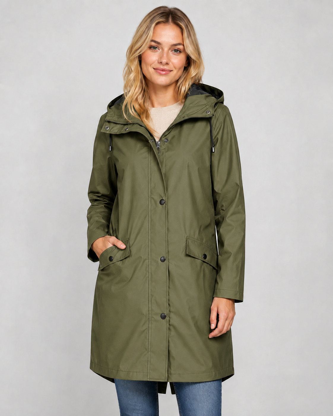 Women's Waterproof Hooded Rain Jacket