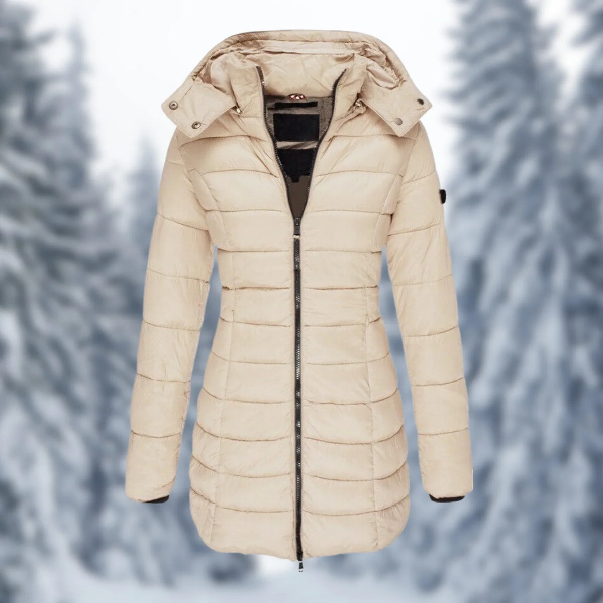 Women's Waterproof Mid-Length Winter Coat