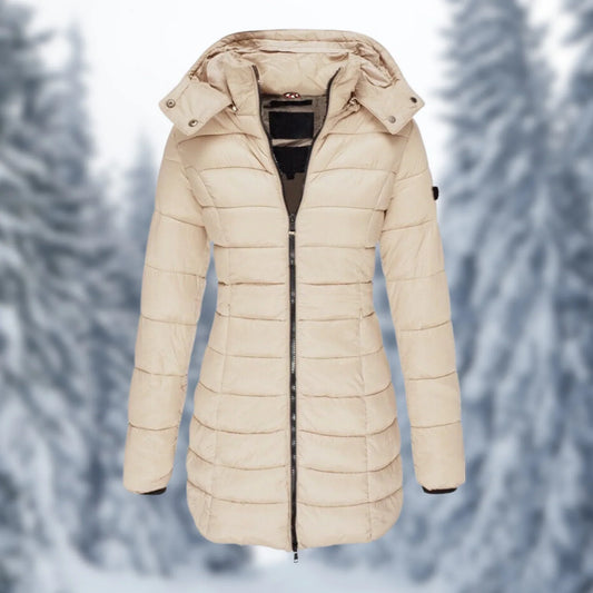 Women's Waterproof Mid-Length Winter Coat