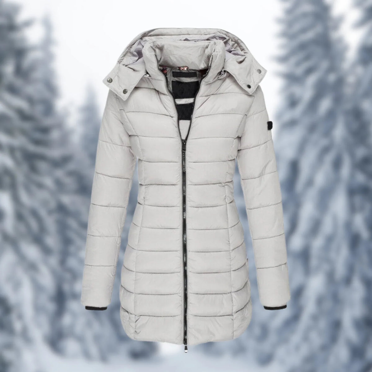 Women's Waterproof Mid-Length Winter Coat