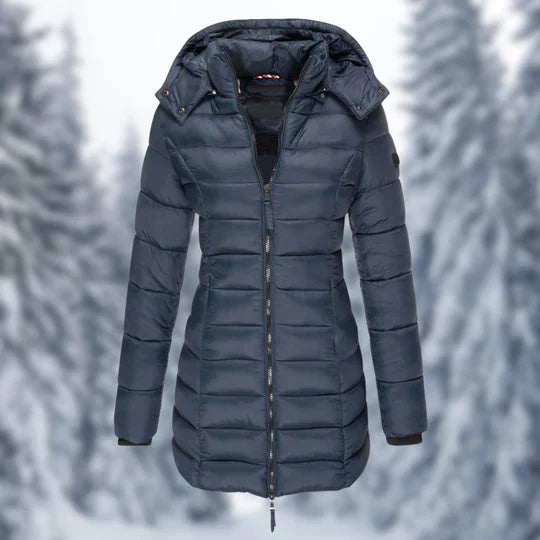 Women's Waterproof Mid-Length Winter Coat