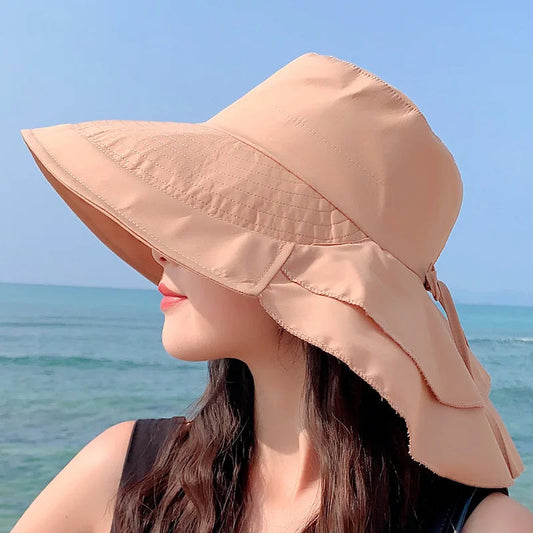 Women's Wide Brim Sun Hat with UV Protection