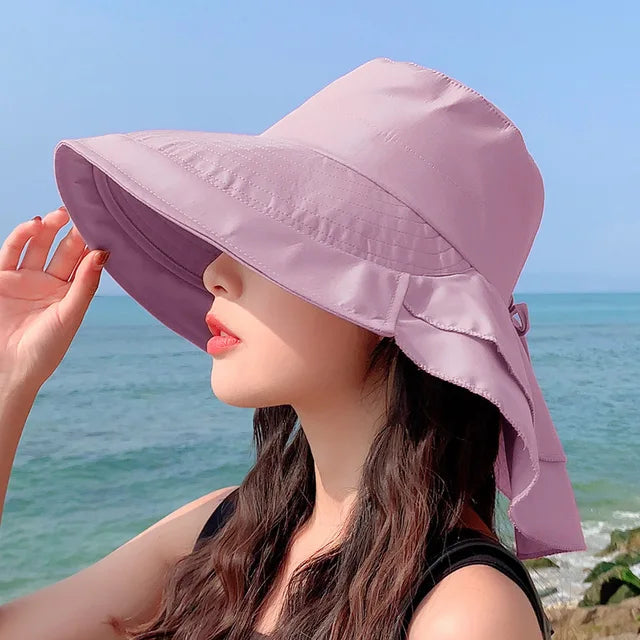 Women's Wide Brim Sun Hat with UV Protection
