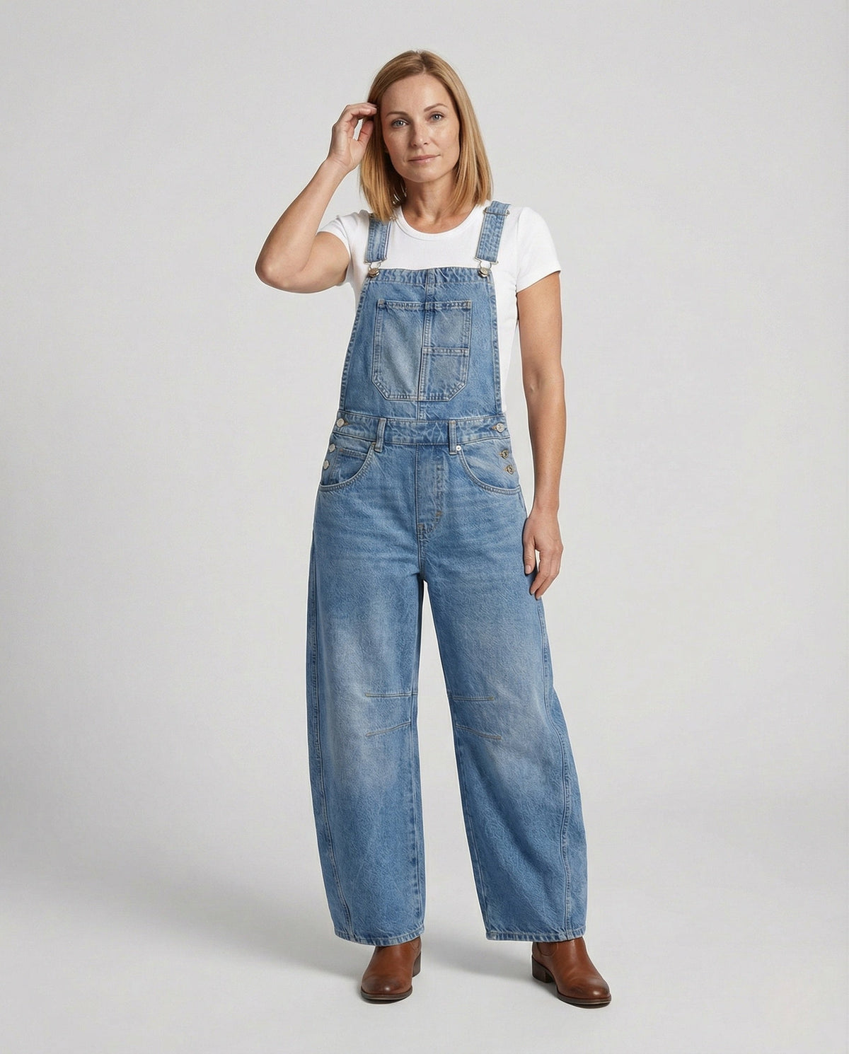 Women's Wide-Leg Overalls
