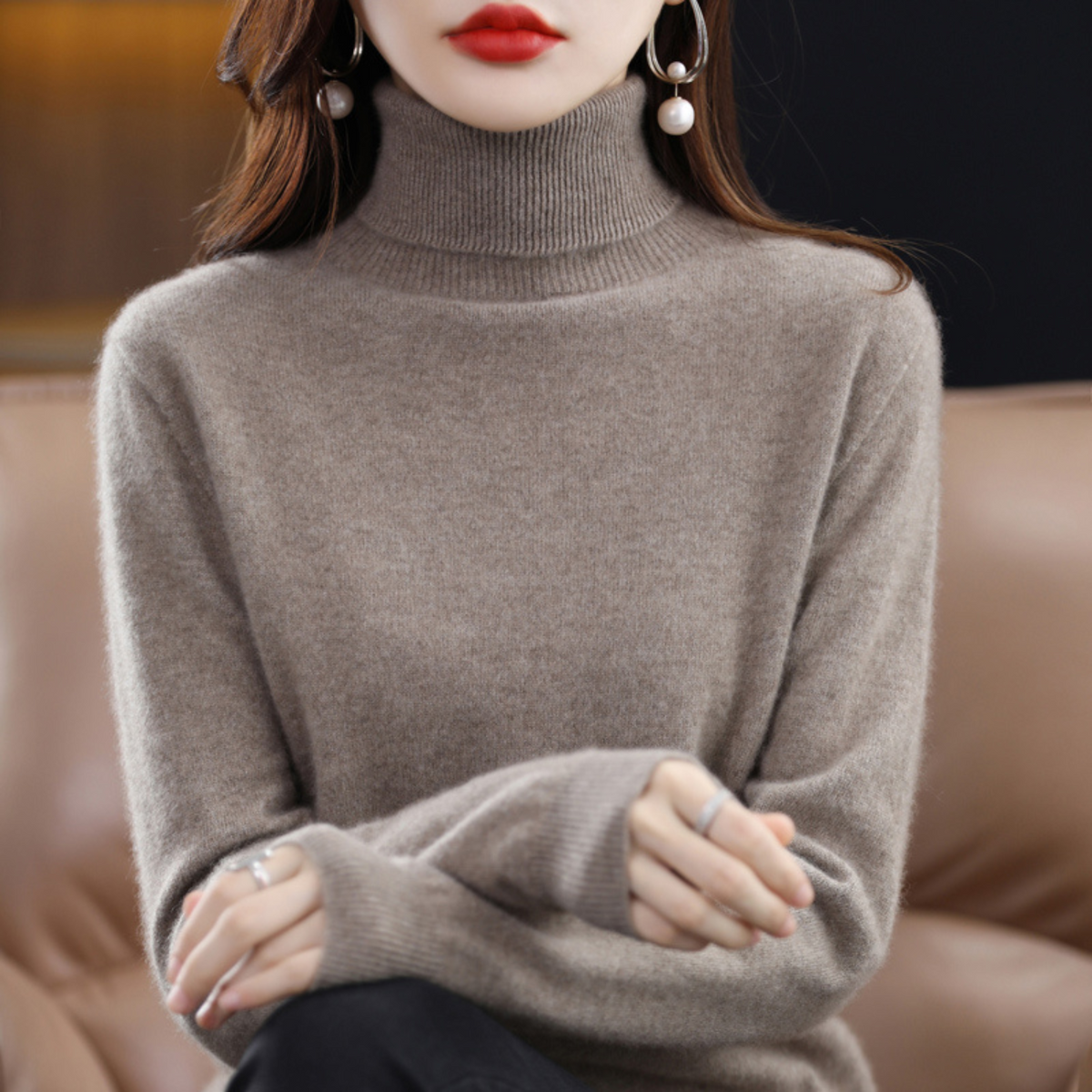 Women's Winter Turtleneck Sweater