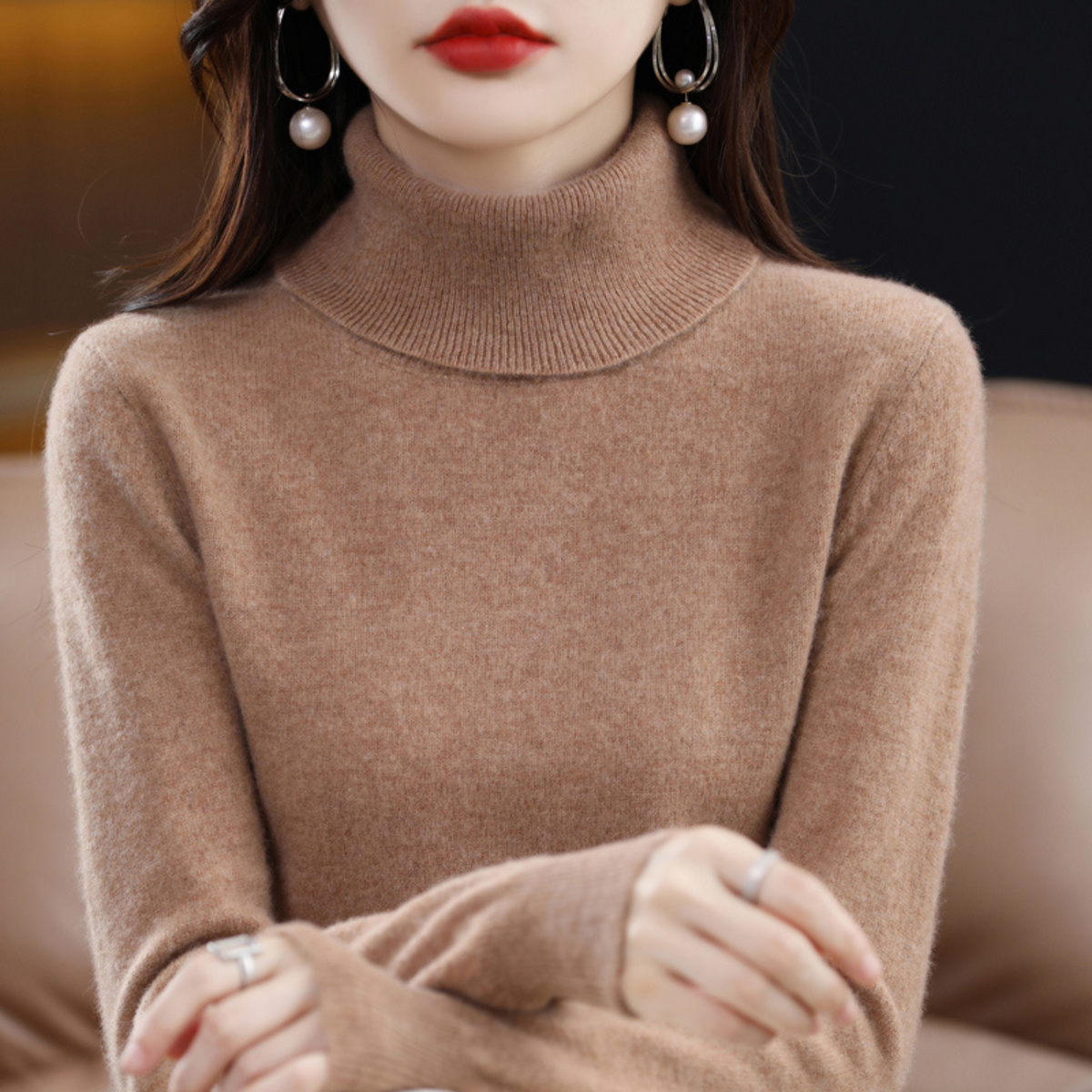 Women's Winter Turtleneck Sweater