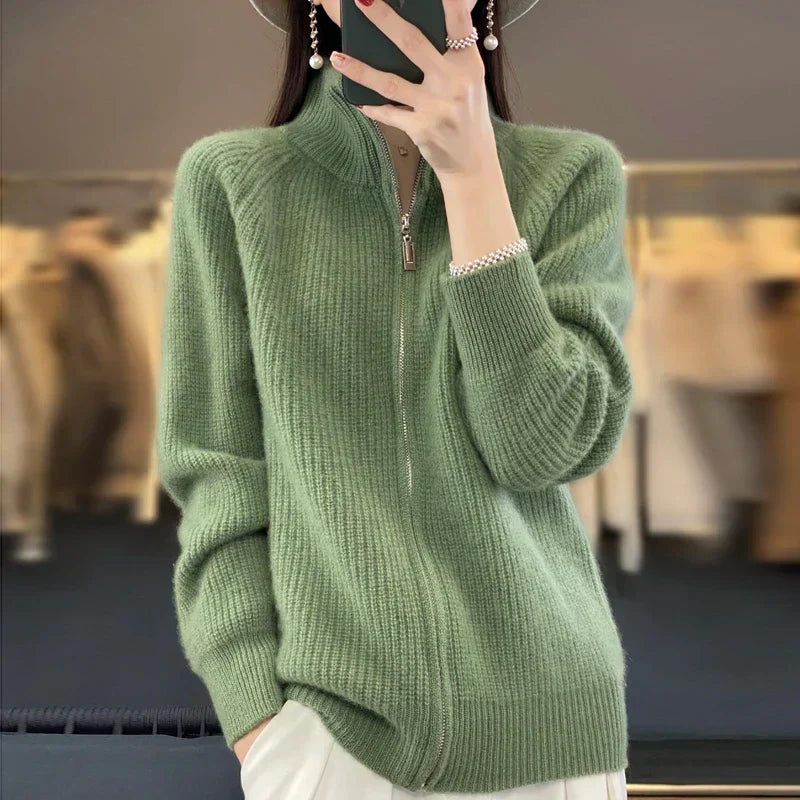 Women's Zip-Up Sweater Jacket
