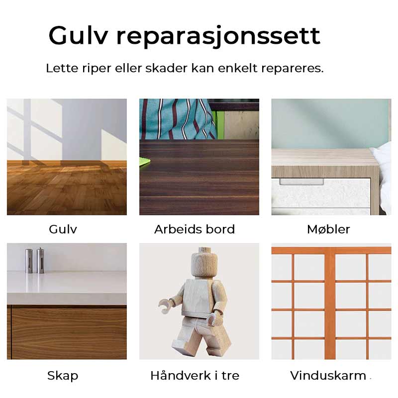Wood Floor and Furniture Repair Kit - Scratches and Damage