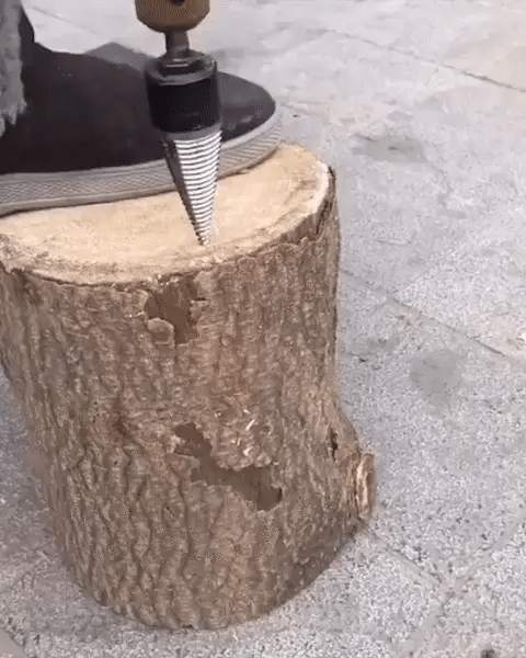 Wood Splitting Drill Bit - Compatible with All Drills