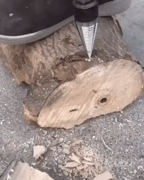 Wood Splitting Drill Bit - Compatible with All Drills