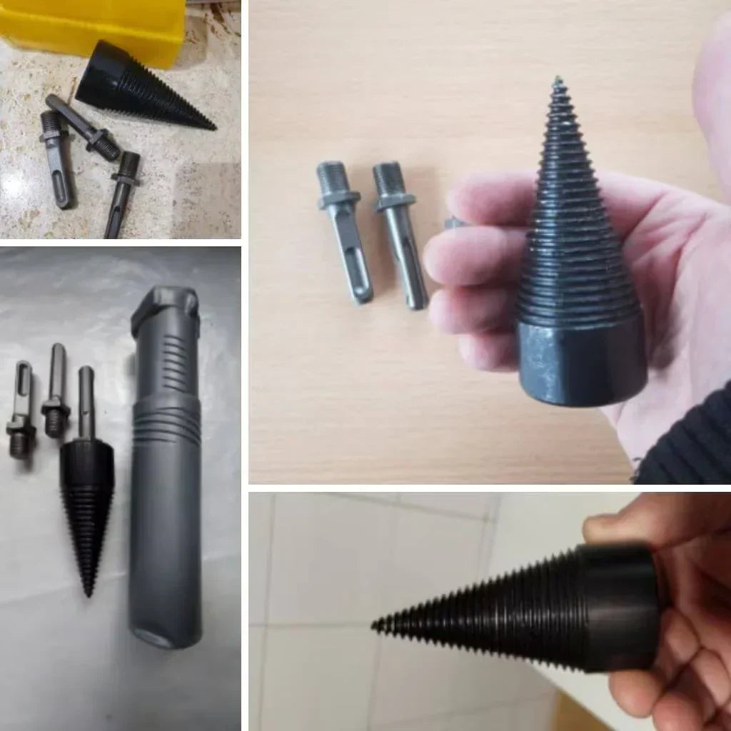 Wood Splitting Drill Bit - Compatible with All Drills