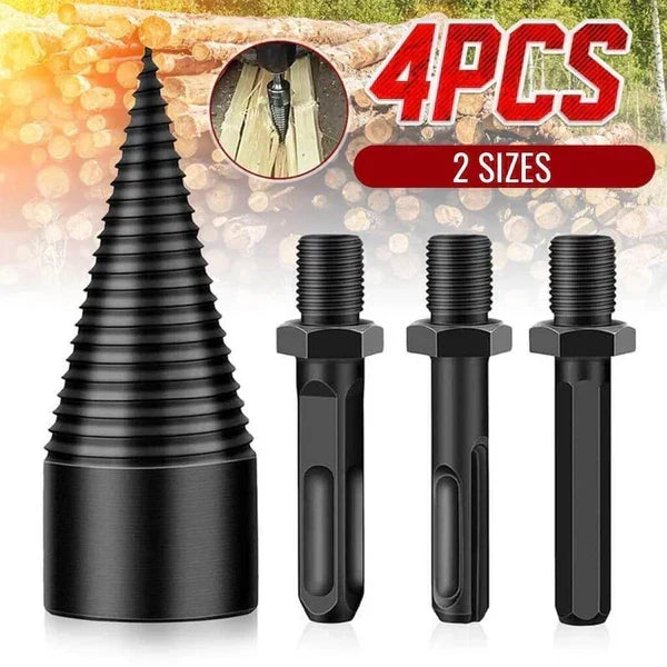 Wood Splitting Drill Bit - Compatible with All Drills