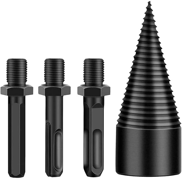 Wood Splitting Drill Bit - Compatible with All Drills