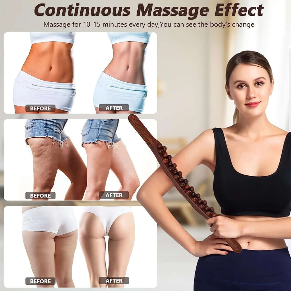 Wooden Gua Sha Massage Stick