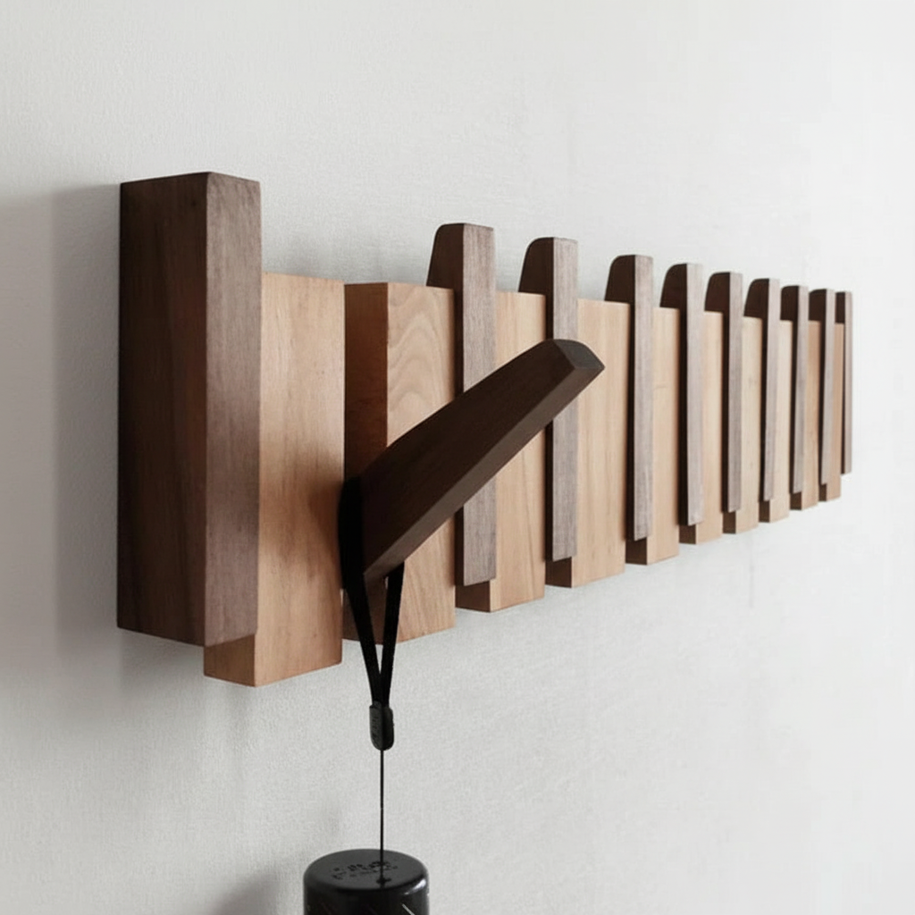 Wooden Hallway Hooks
