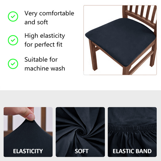 Wrinkle-Free Dining Chair Seat Cover