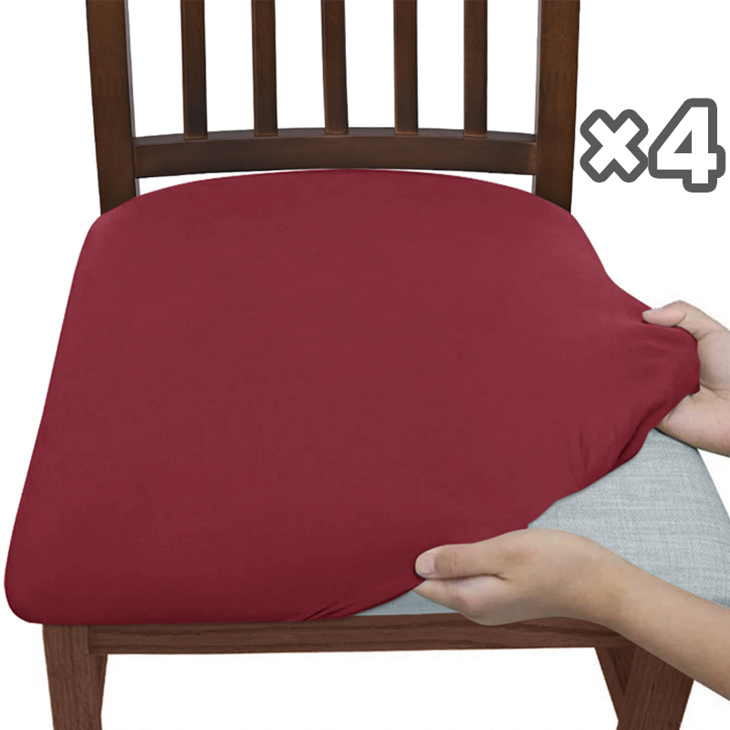 Wrinkle-Free Dining Chair Seat Cover