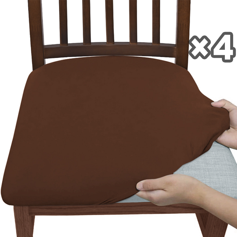 Wrinkle-Free Dining Chair Seat Cover