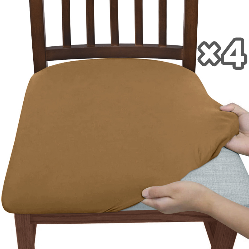 Wrinkle-Free Dining Chair Seat Cover