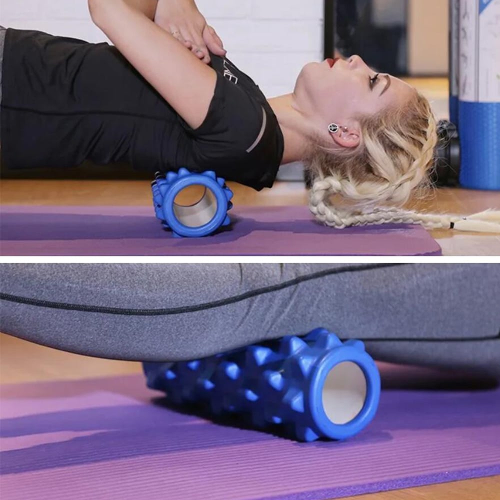 Yoga Foam Roller in Black or Purple