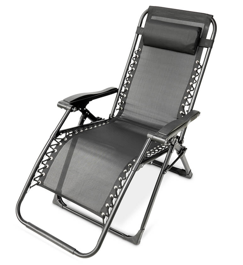 Zero Gravity Folding Chair with Adjustable Headrest