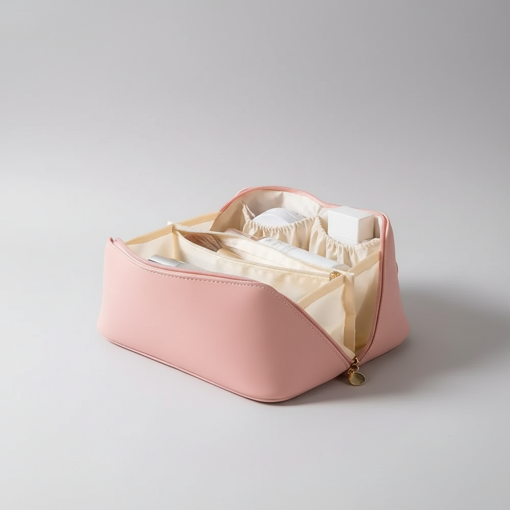 Zip-Top Travel Makeup Bag