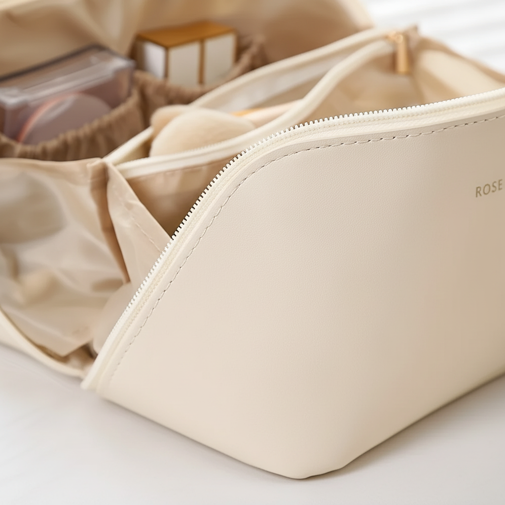 Zip-Top Travel Makeup Bag